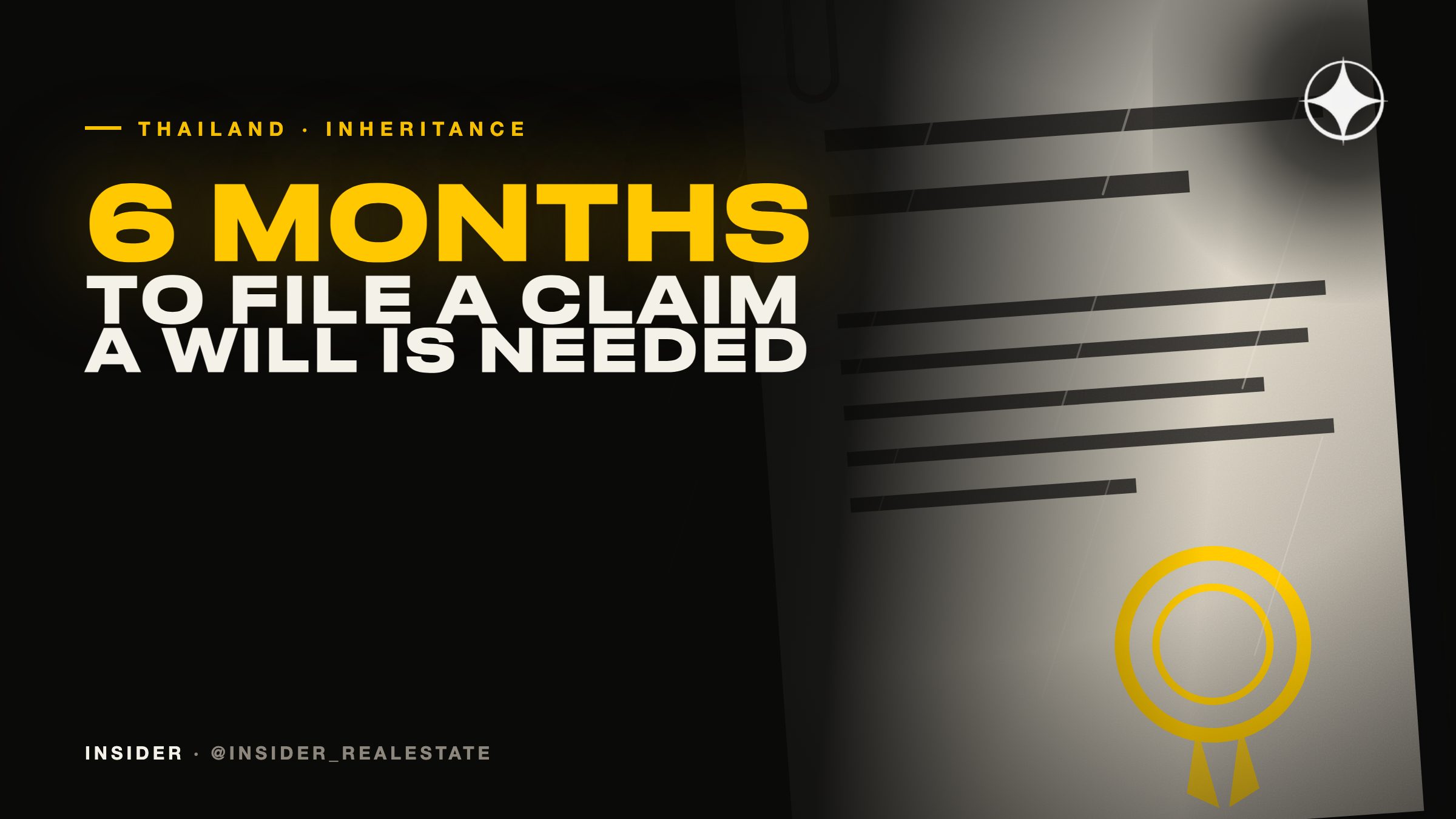 Inheritance in Thailand: 6 months to file a claim, and why you need a will in Thai
