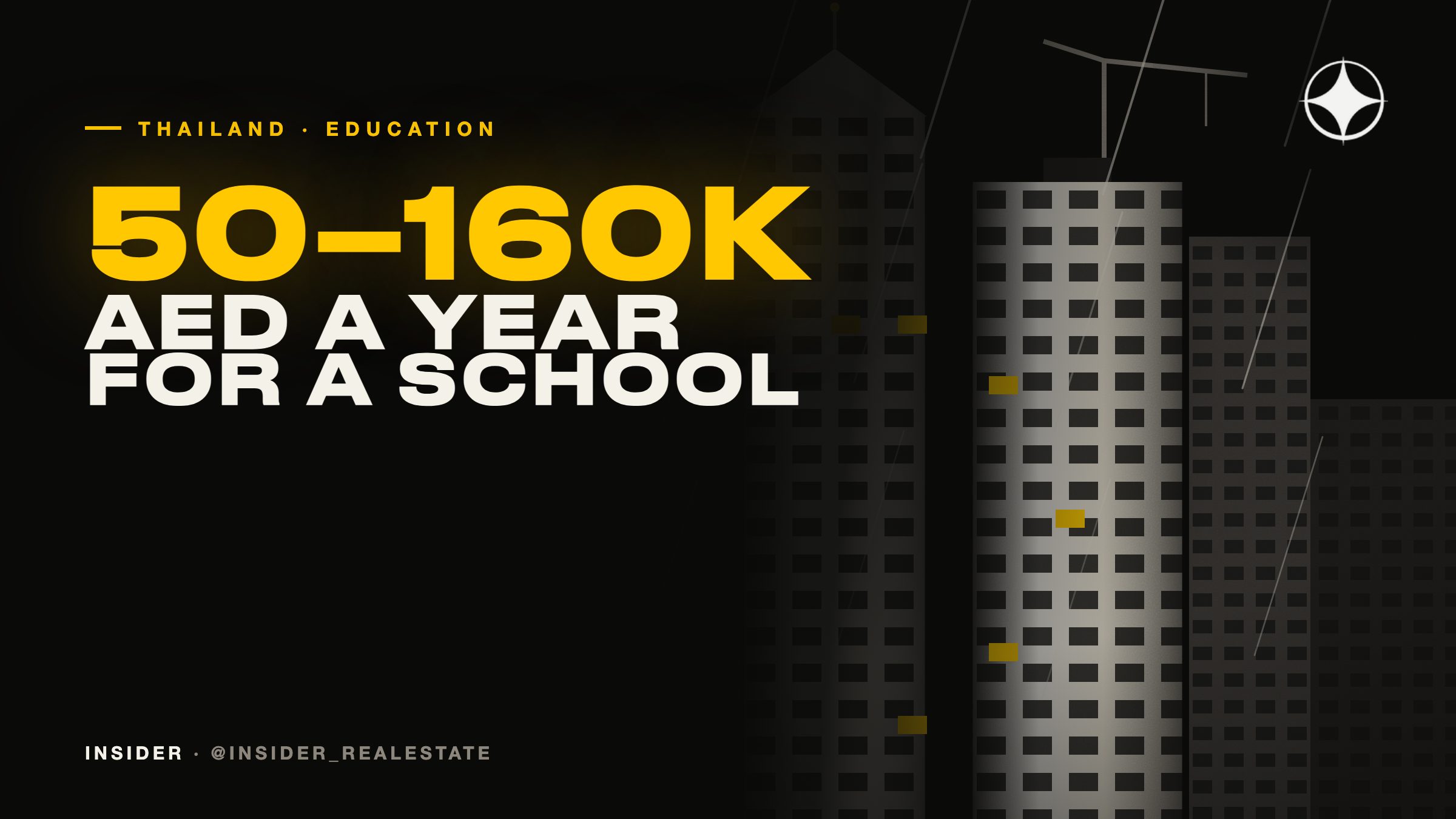 Schools and universities in Thailand: AED 50,000 to 160,000 a year — more than in Dubai