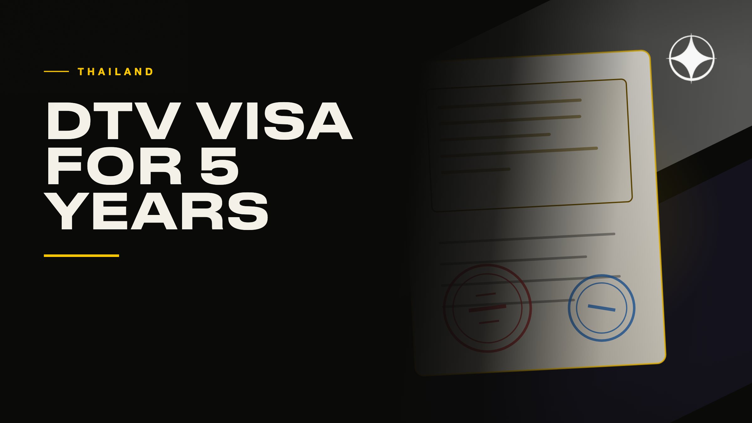 Residency in Thailand: the 5-year DTV visa, retirement and education visas — terms and amounts in 2026